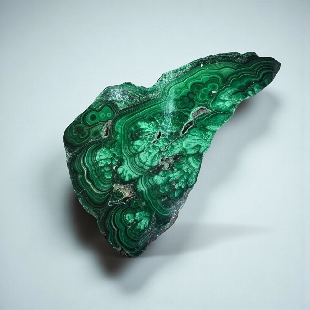 Polished‎ Malachite Slab | Vibrant Green Crystal Slice for Healing & Energy Work